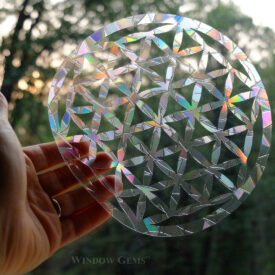 Flower of Life Mandala Window Gems