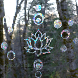 Lotus Flower Window Gems